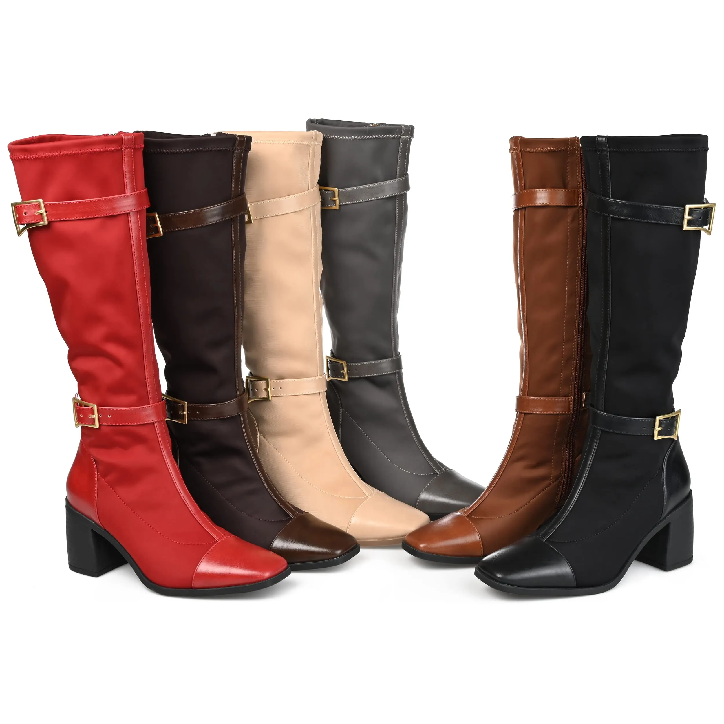 Journee Women's Comfort Foam Gaibree Boots Brown, 9.5