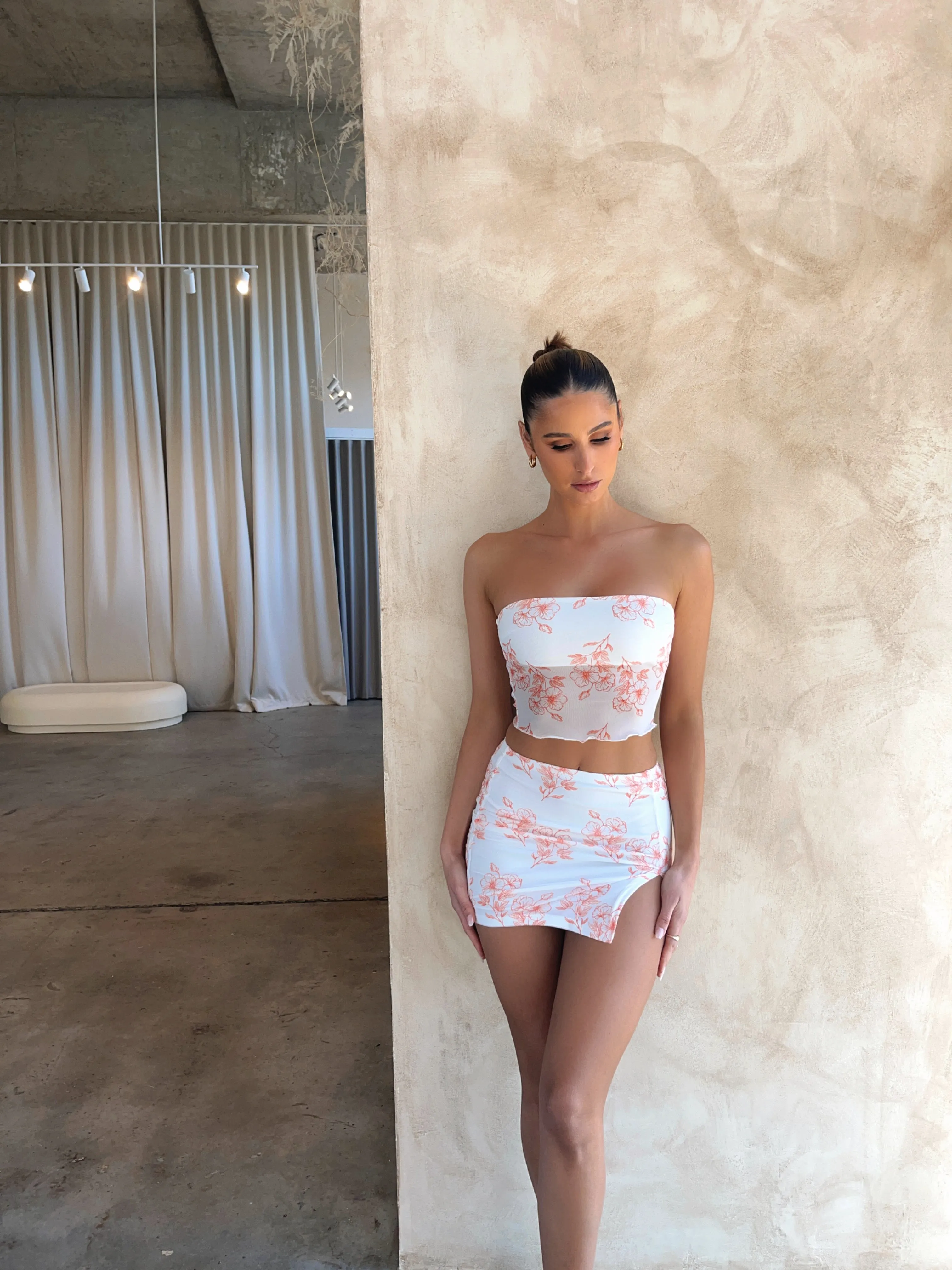 KARA MESH MINI SKIRT