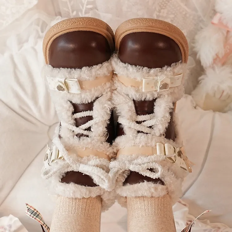 Kawaii Sweet Girl Style Snow Boots