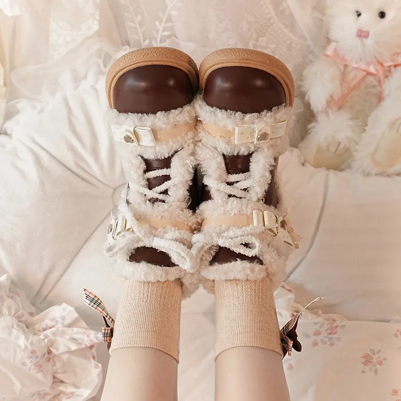 Kawaii Sweet Girl Style Snow Boots