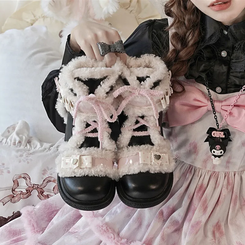 Kawaii Sweet Girl Style Snow Boots