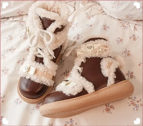 Kawaii Sweet Girl Style Snow Boots