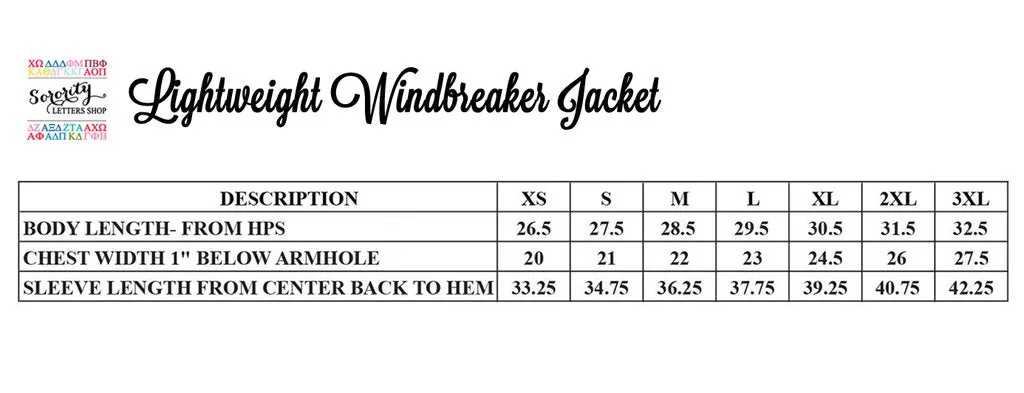 Lambda Chi Alpha Full Zip Windbreaker