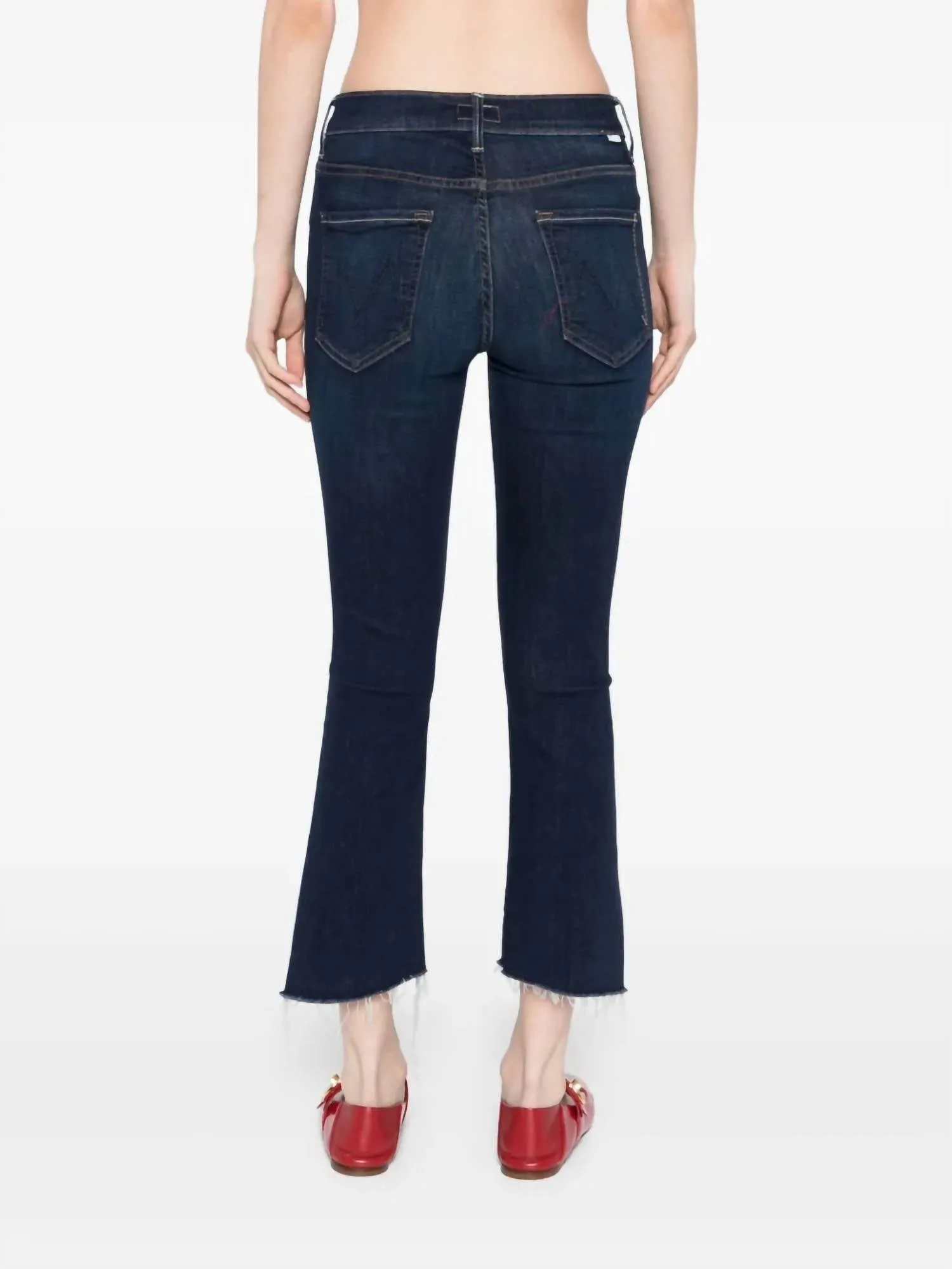 Lil' Insider Crop High-Waisted Boot Cut Jeans In Off Limits