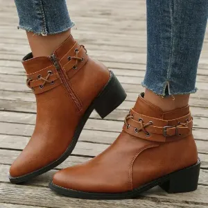 Lili - Ankle Boots Heeled Rivet