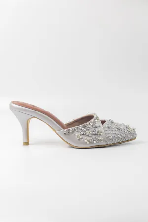 Lily Shoes in Silver Grey