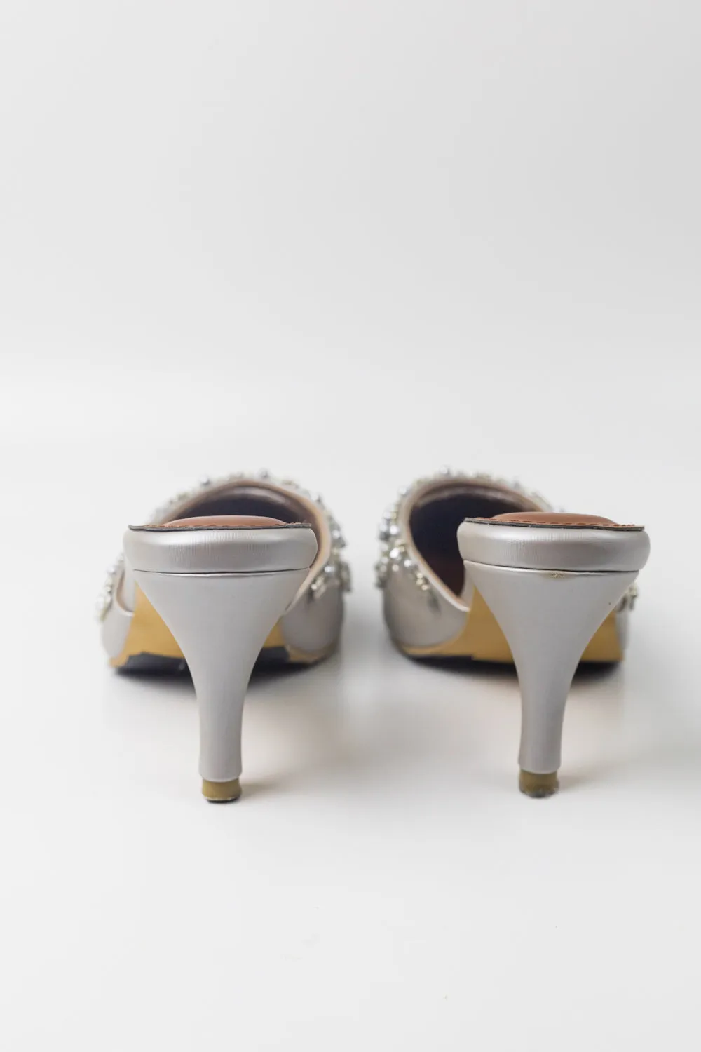 Lily Shoes in Silver Grey
