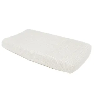 Little Unicorn Cotton Muslin Changing Pad Cover (Tan Gingham)