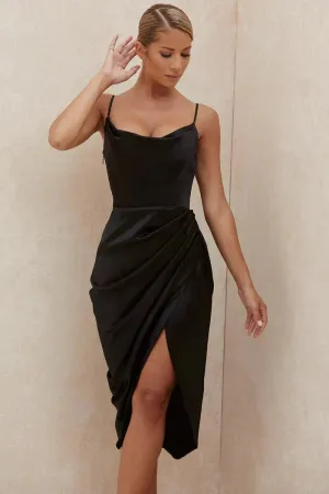 Lola™ | Silk Maxi Dress with Corset