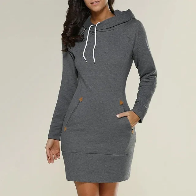Lumina | Hooded Sweater Dress