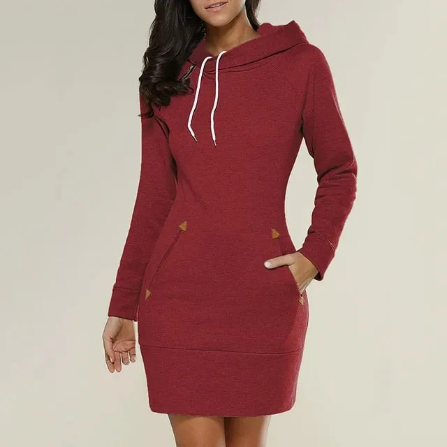 Lumina | Hooded Sweater Dress