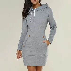 Lumina | Hooded Sweater Dress