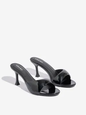 LUNA BLU Black Heel Sandals