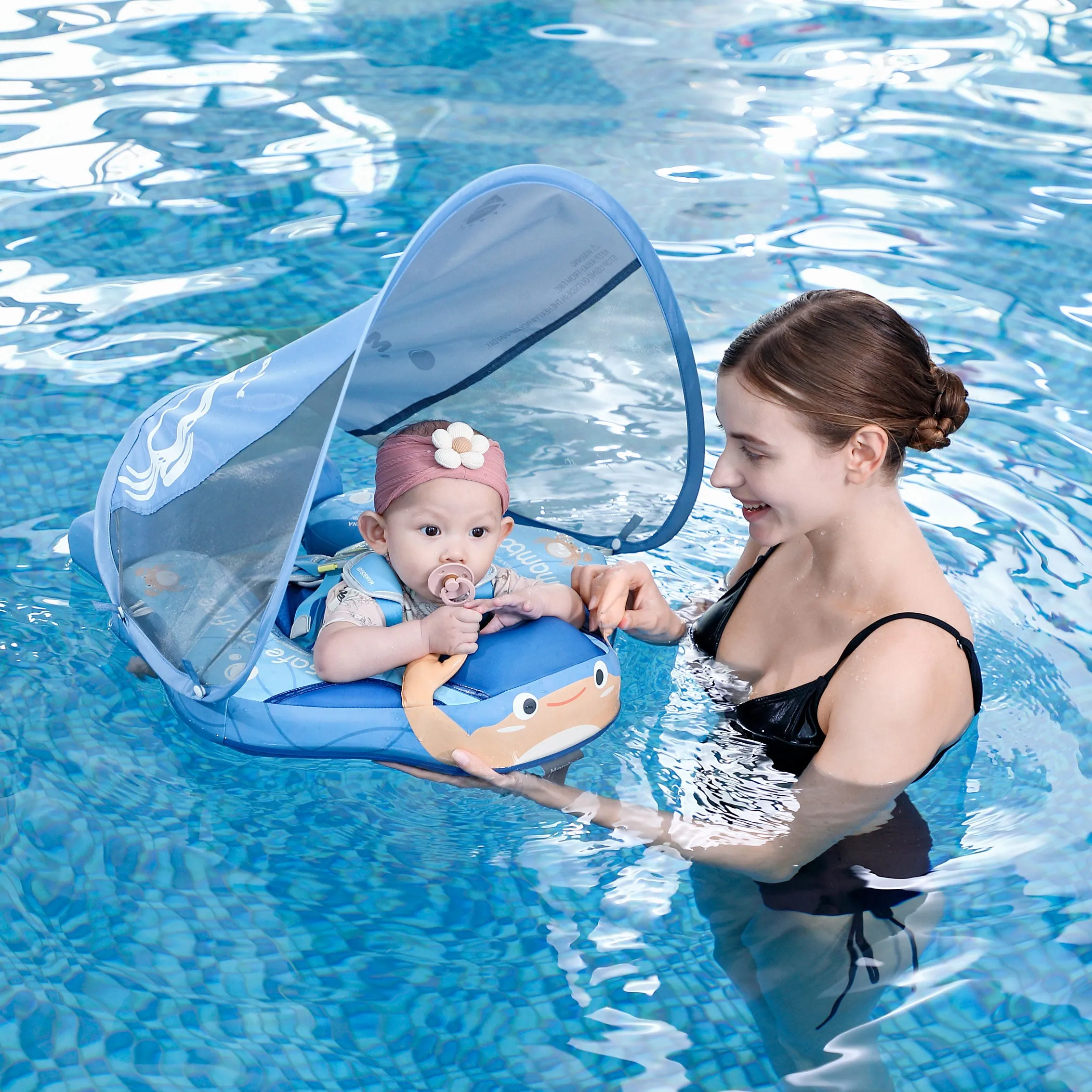 Mambobaby Float with Canopy and Tail Crab
