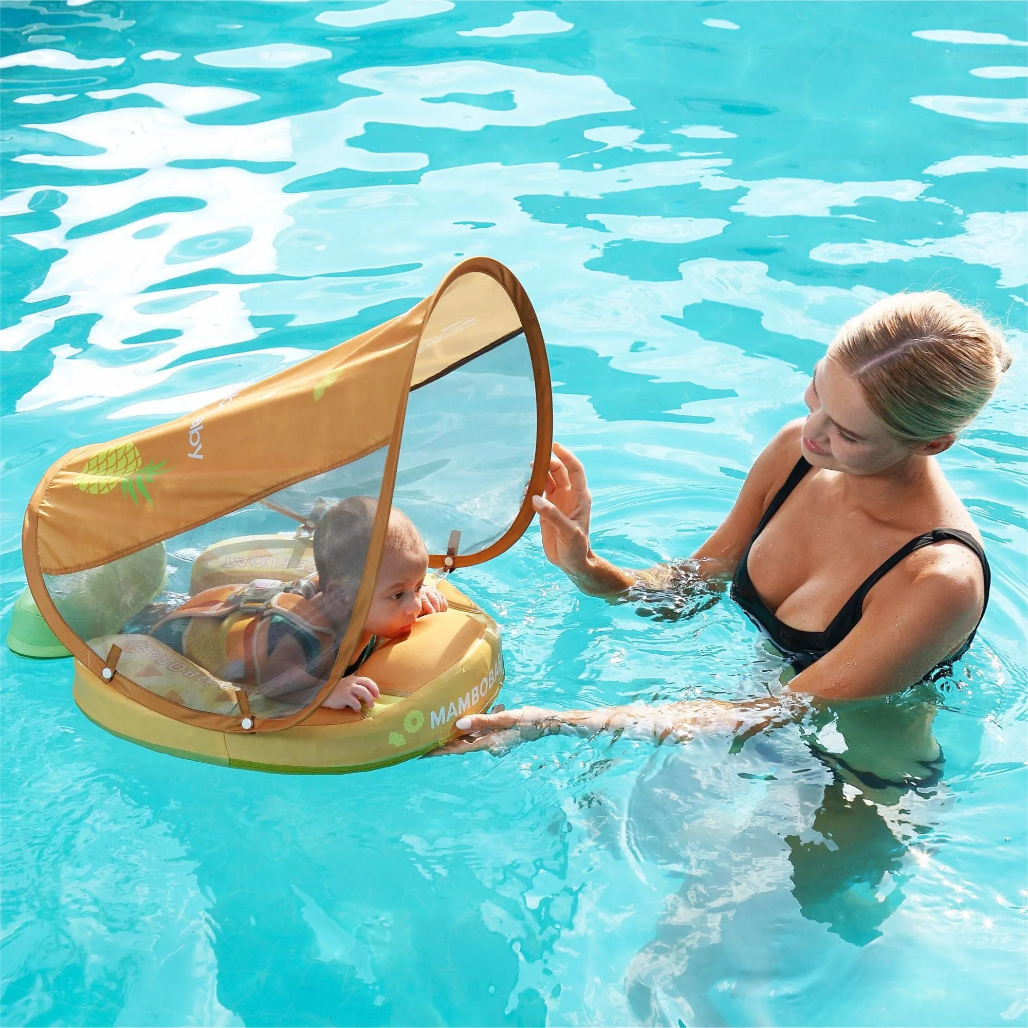 Mambobaby Float with Canopy and Tail Pineapple