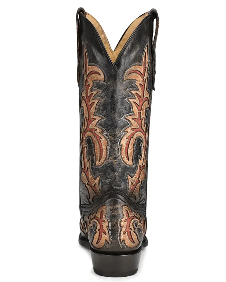 Men’s Black Western Boots C3883 | Vamp Leather Boots