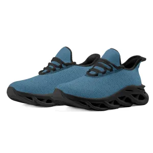 Mens Cobalt Blue & Black Circuitry Pattern M-sole Sneakers