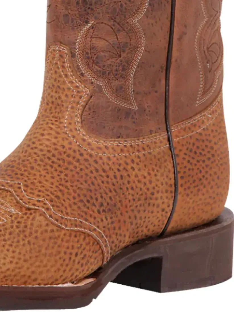 Men's Genuine Leather Classic Western Cowboy Boots 'El General' 43012