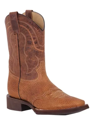 Men's Genuine Leather Classic Western Cowboy Boots 'El General' 43012