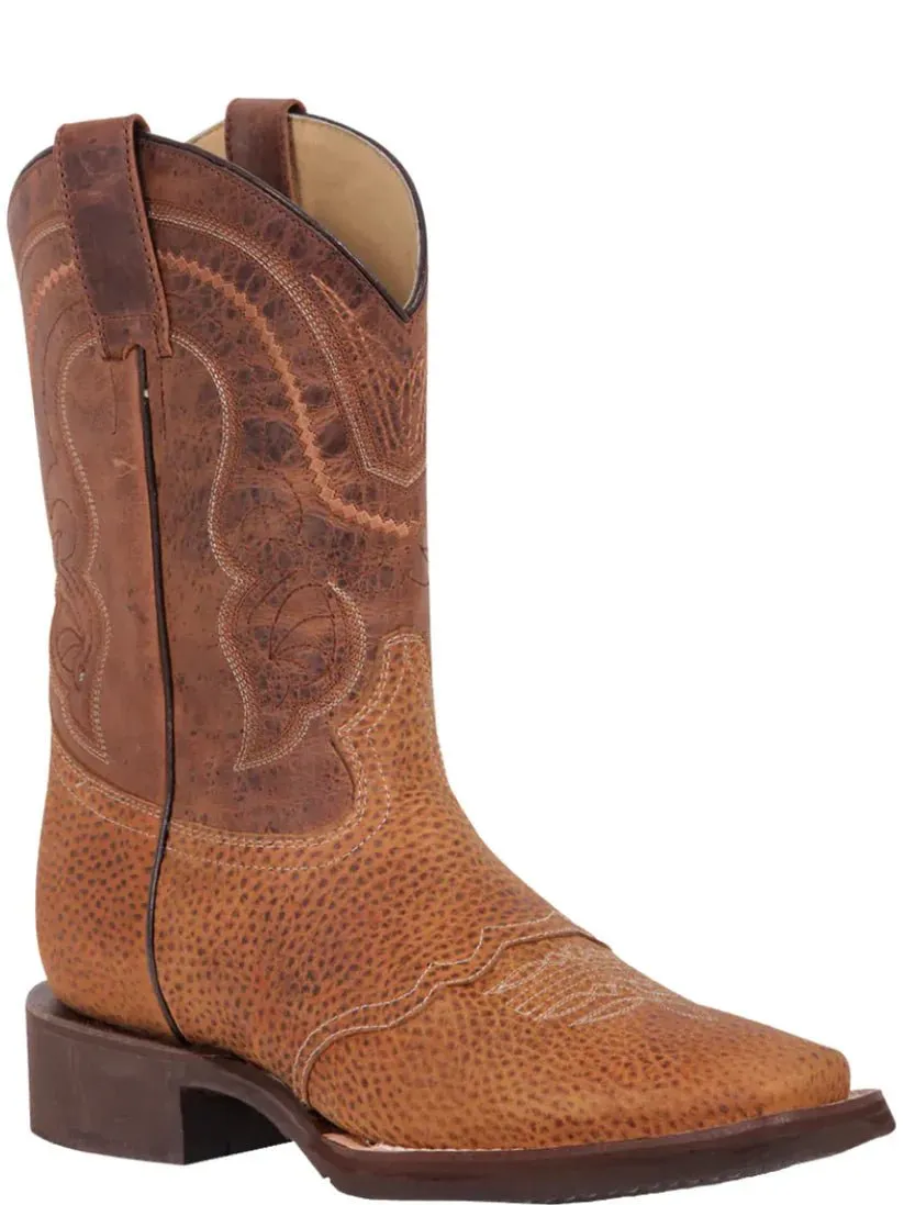 Men's Genuine Leather Classic Western Cowboy Boots 'El General' 43012