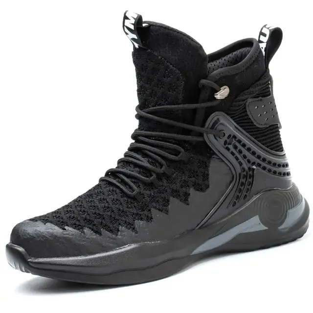 Men's High-top Plush Lined Steel Toe Work Boots