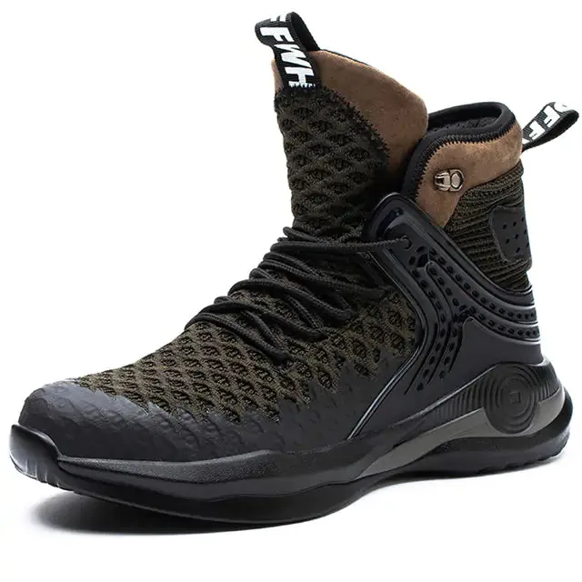 Men's High-top Plush Lined Steel Toe Work Boots