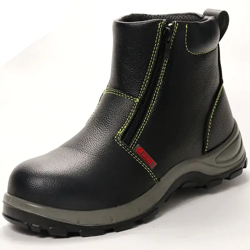 Men's High-top Plush Lined Steel Toe Work Boots
