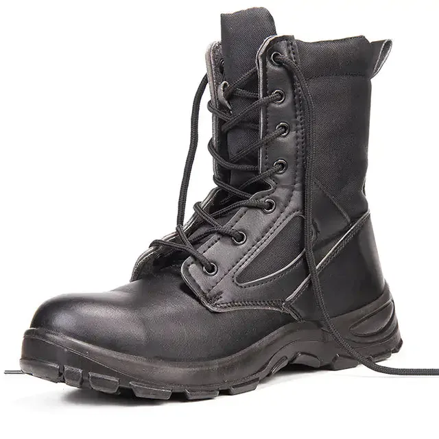Men's High-top Plush Lined Steel Toe Work Boots