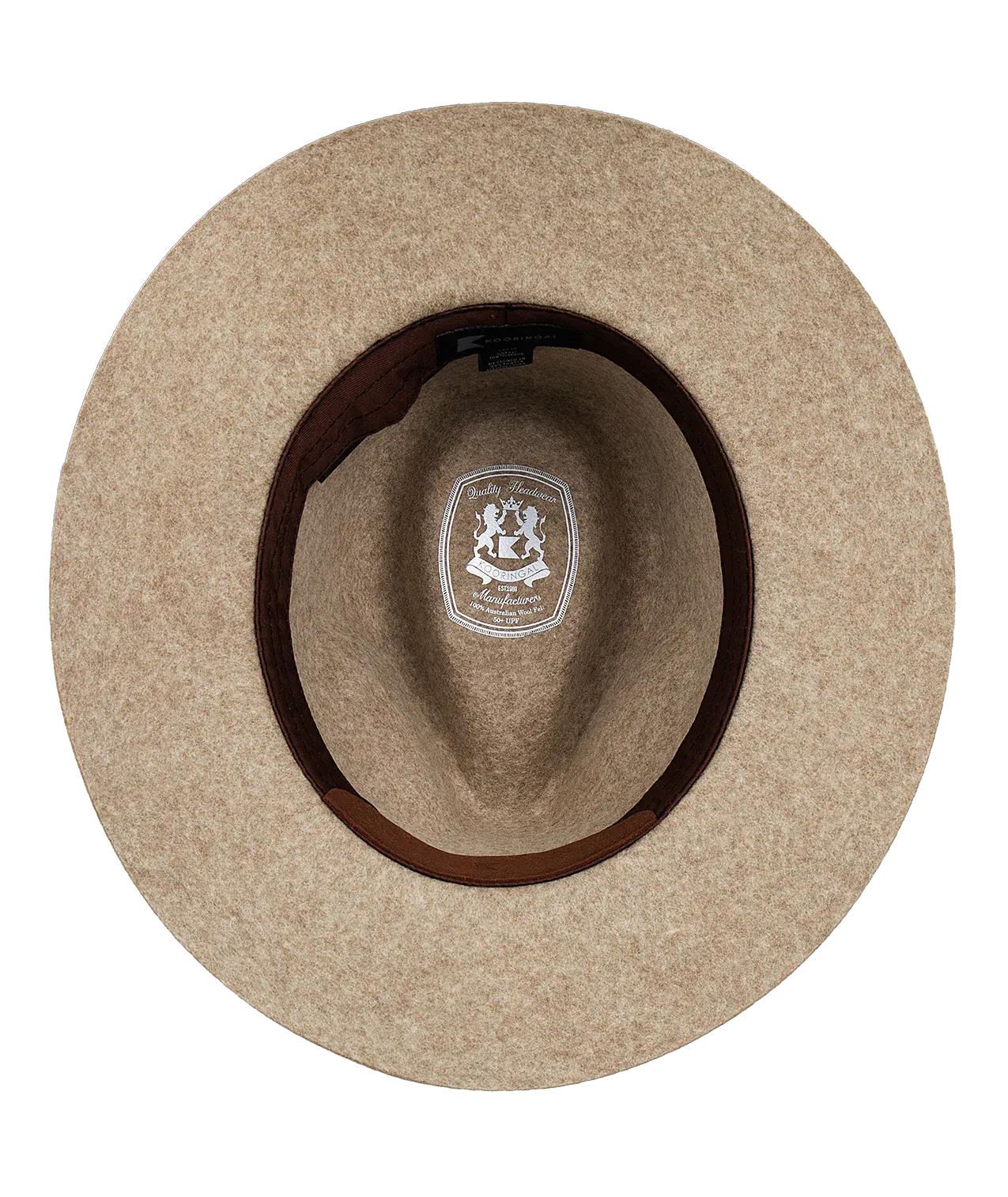 Men's Rajah Mid Brim Fedora in Natural Marle
