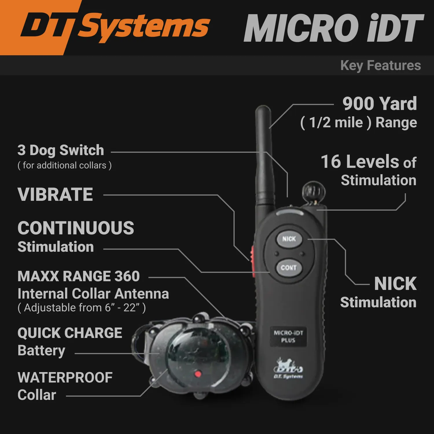 MICRO iDT E-collar