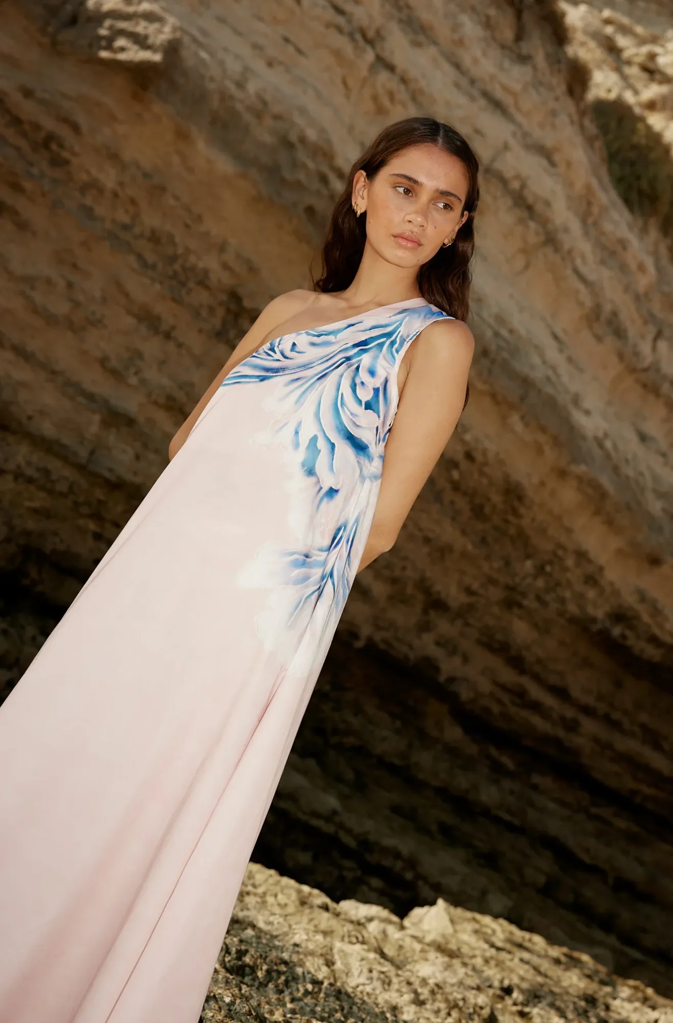 MILA Dress | SEASHELL/ICEBERG