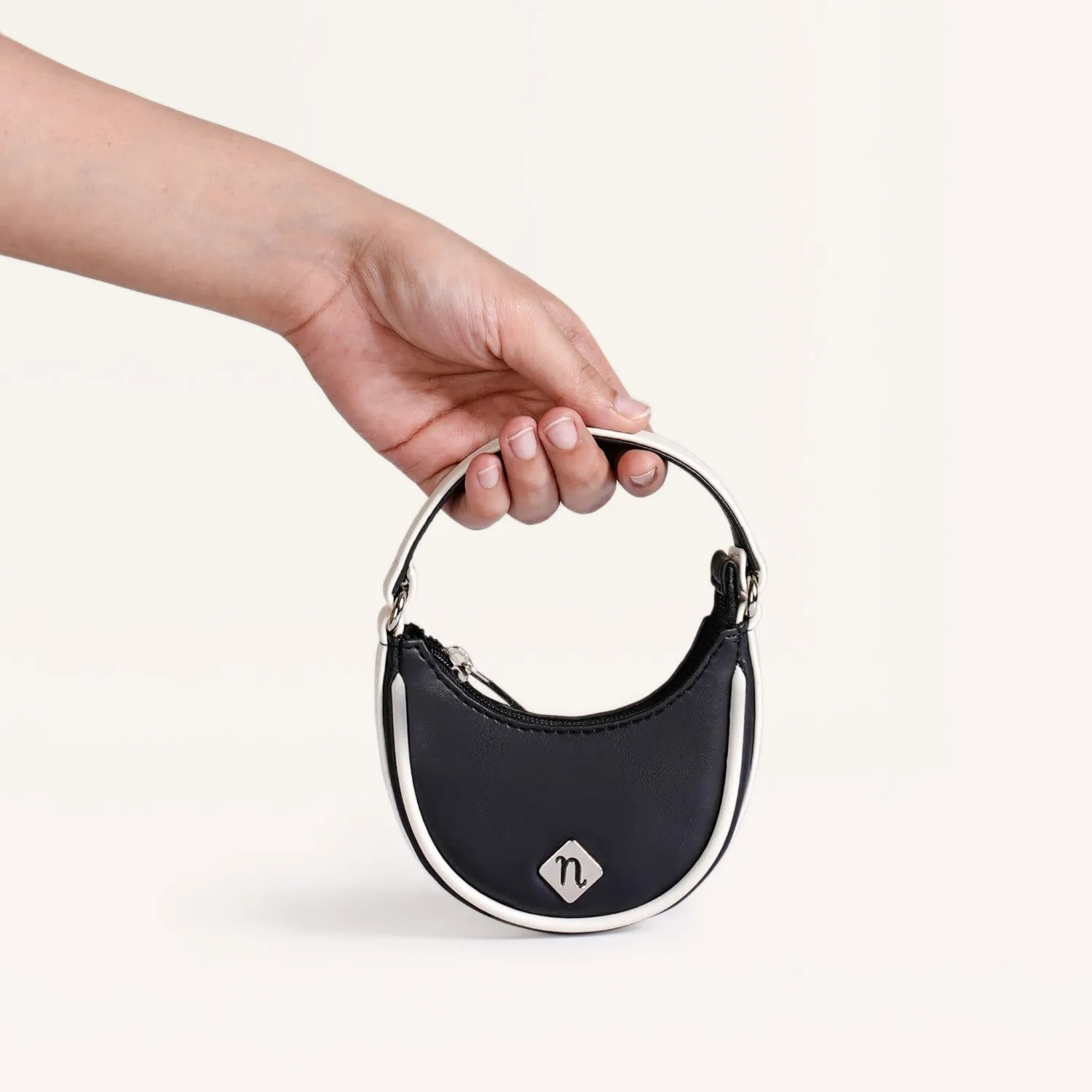 Mini Crescent Bag Black