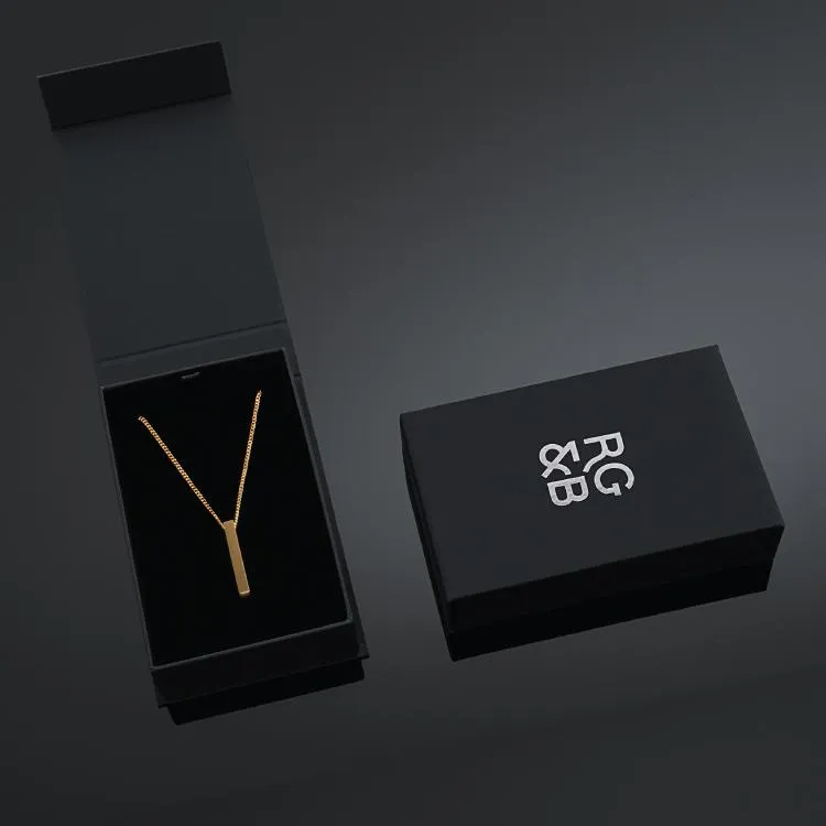 Minimal Bar Necklace (V2) 24K Gold