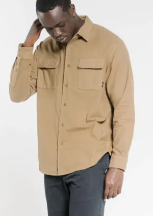 Minimal Oversized LS Shirt Moss