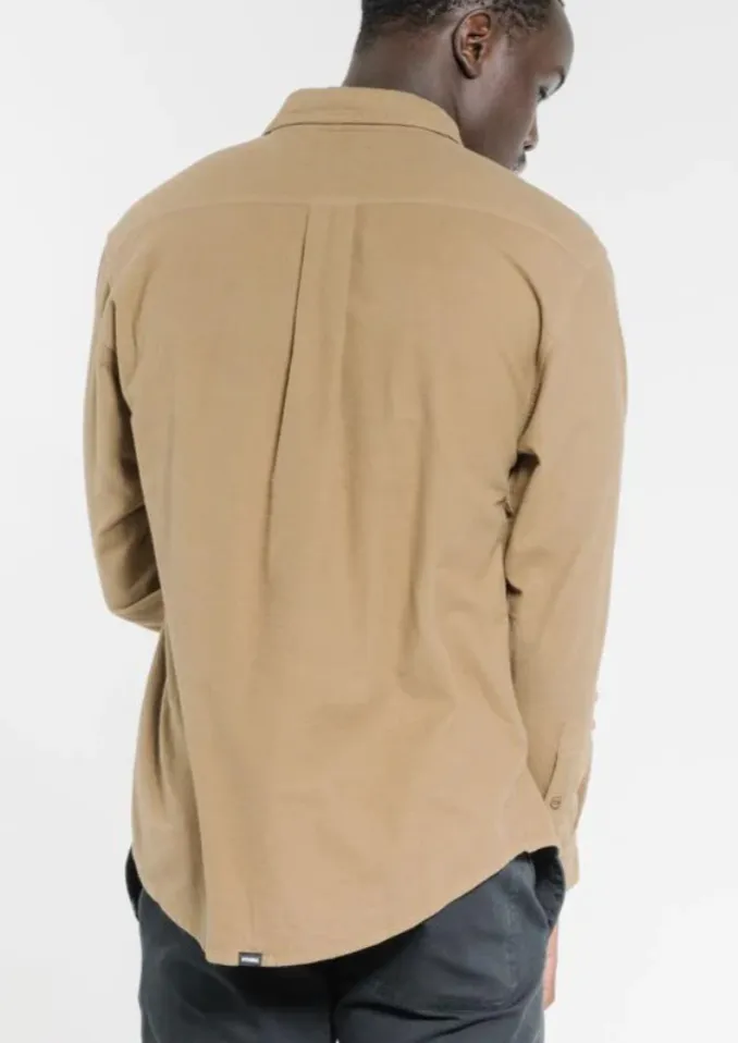 Minimal Oversized LS Shirt Moss