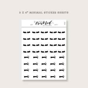 Minimalistic Mini Beauty Lashes and Eyebrow Stickers