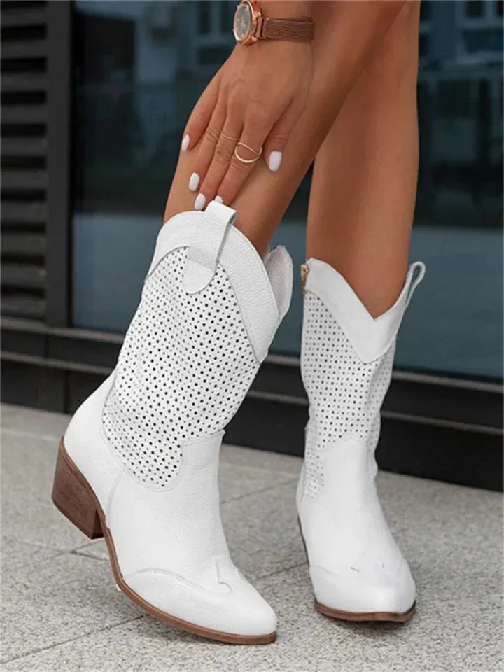 Molly's Chic White Cowboy Boots | Trendy, Durable, and Comfortable Footwear