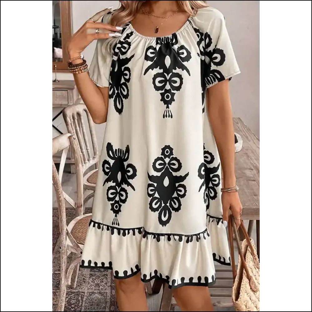 Needful Things: Ruffle Mini Dress —boho Sass Explosion 💥