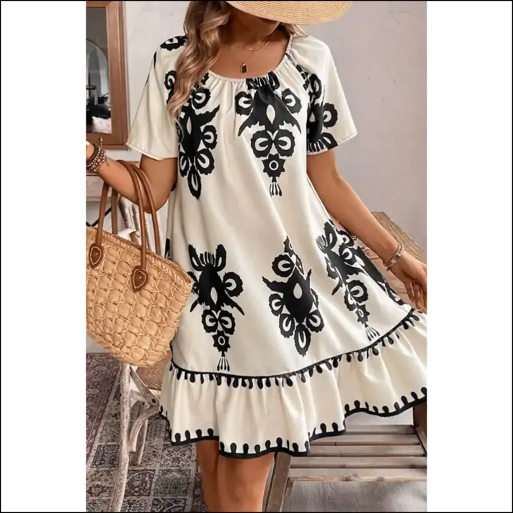 Needful Things: Ruffle Mini Dress —boho Sass Explosion 💥