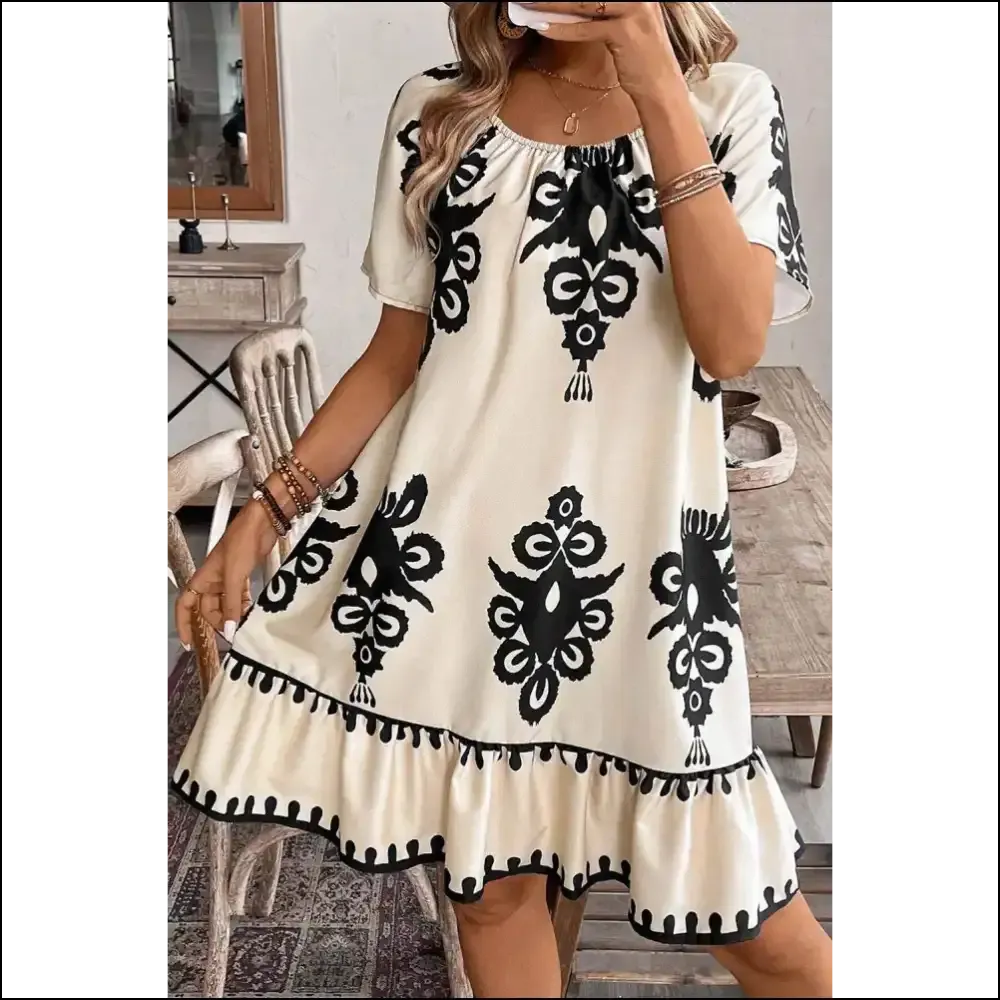 Needful Things: Ruffle Mini Dress —boho Sass Explosion 💥