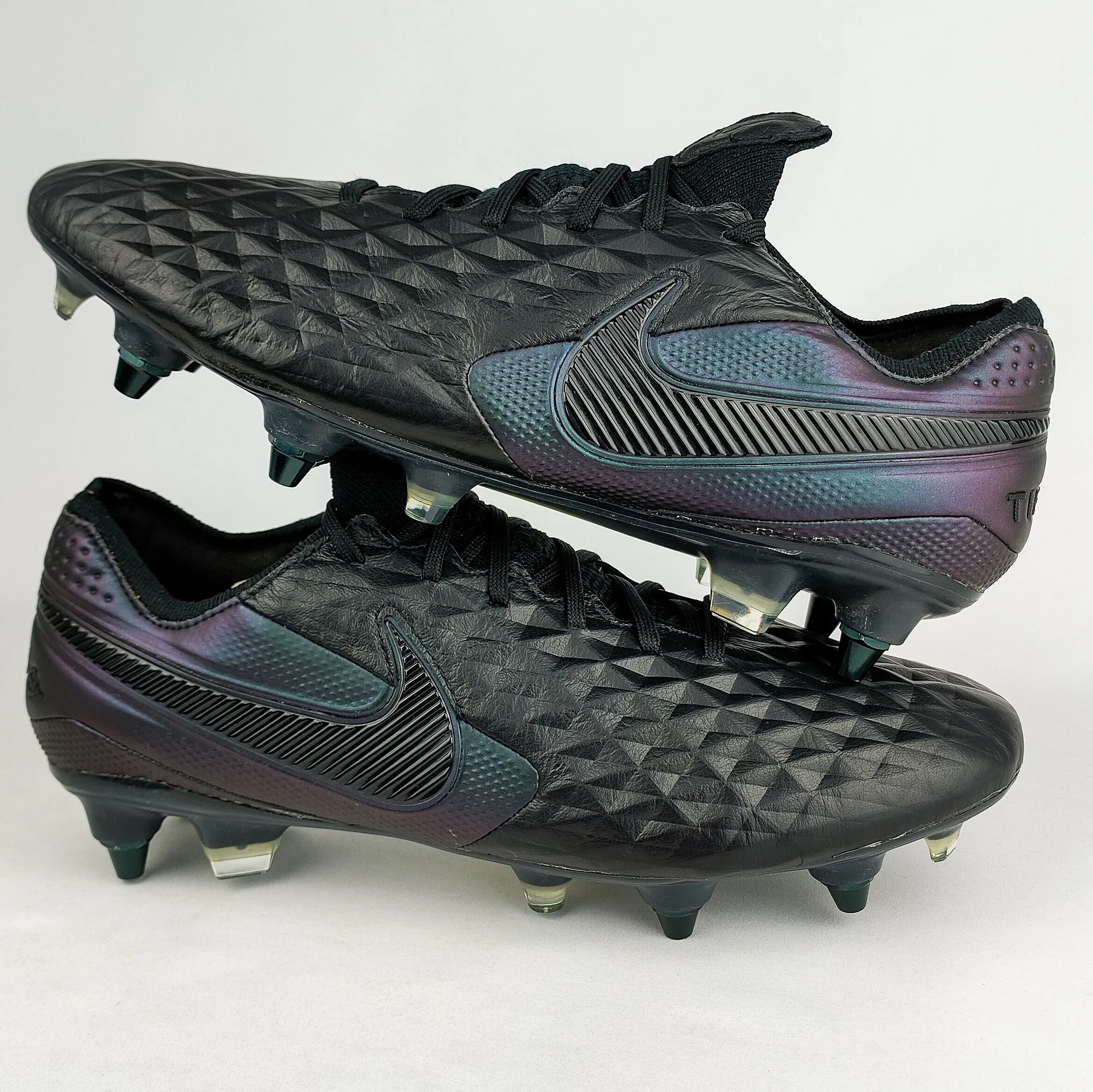 Nike Tiempo Legend VIII Elite Anti-Clog SG-Pro – Black/Kinetic Black *Brand New*