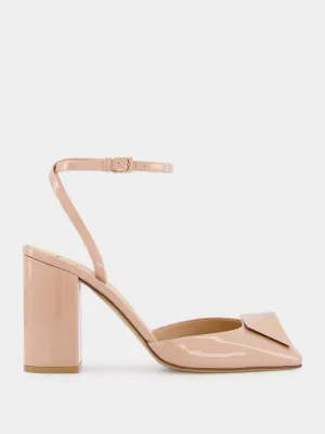 One Stud Patent Leather Pumps