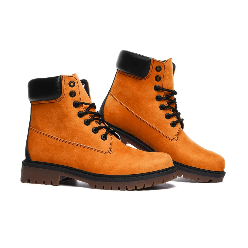 Orange Suede Boots