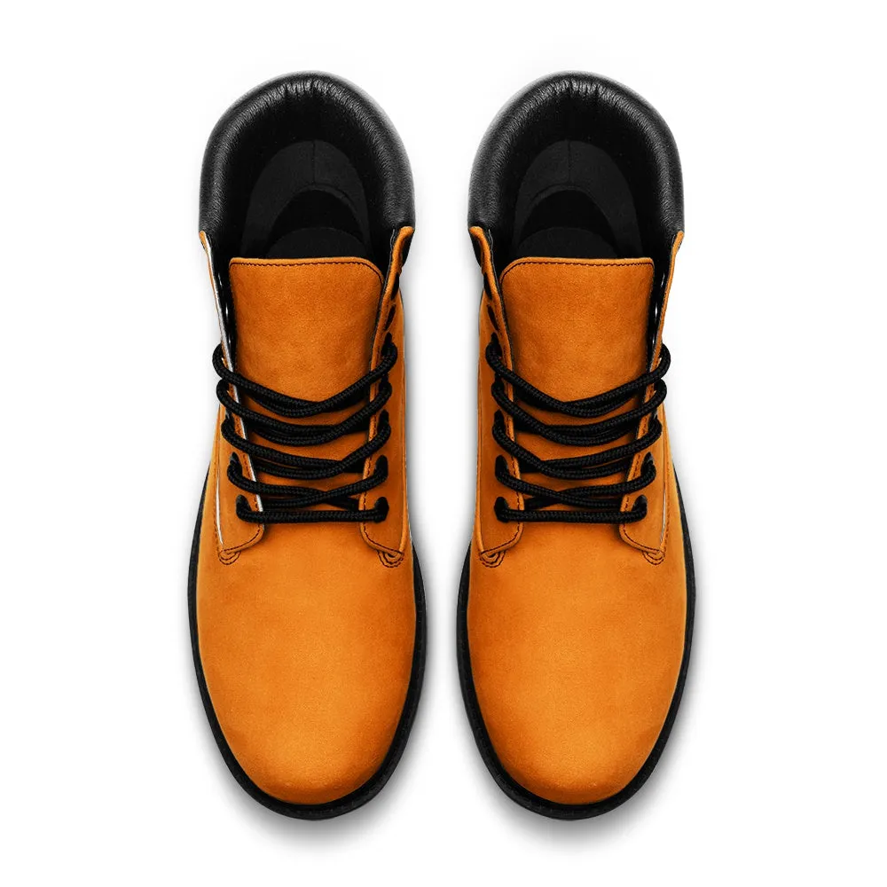 Orange Suede Boots