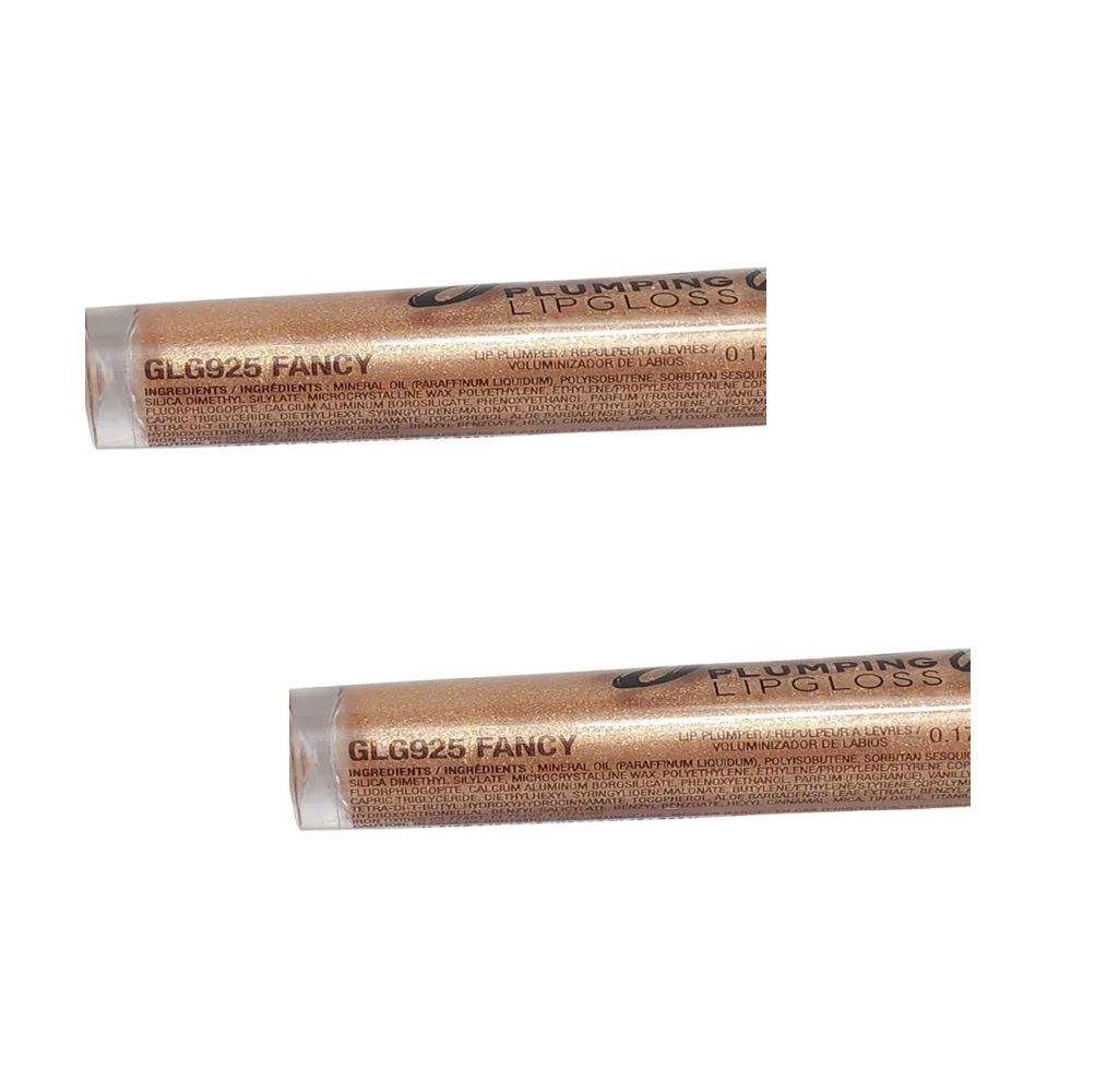Pack of 2 L.A. Girl Glossy Plumping Lip Gloss, Fancy GLG925