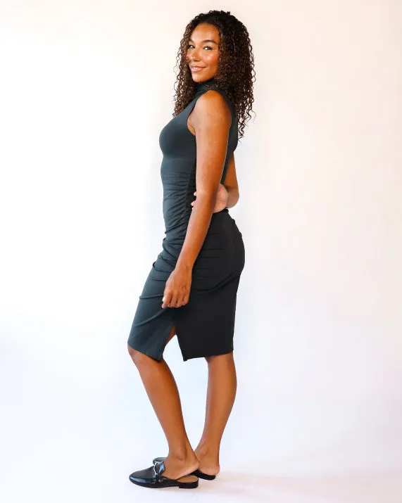 Packable Midi Cowl Dress