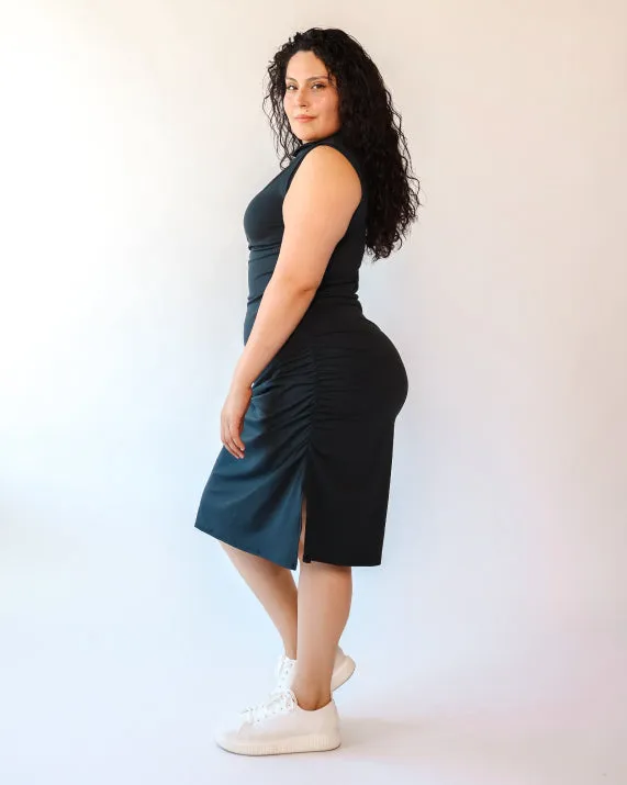 Packable Midi Cowl Dress