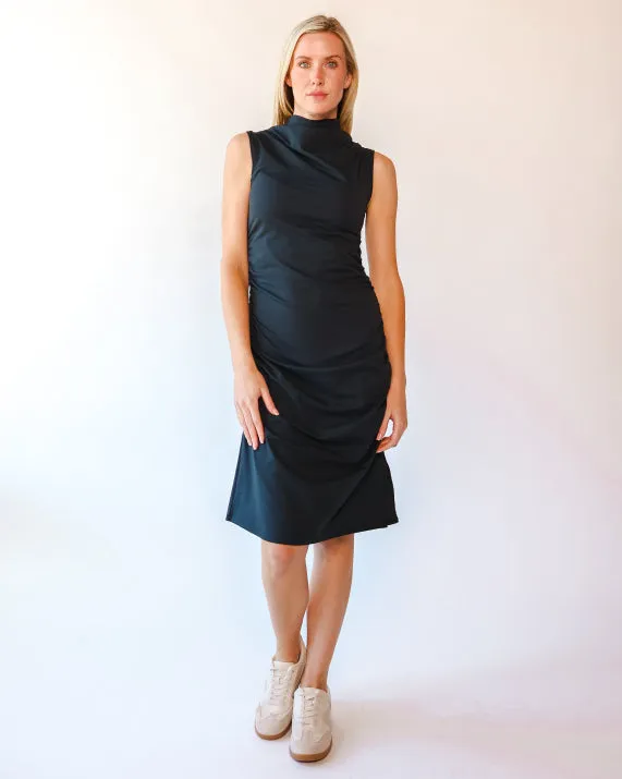 Packable Midi Cowl Dress