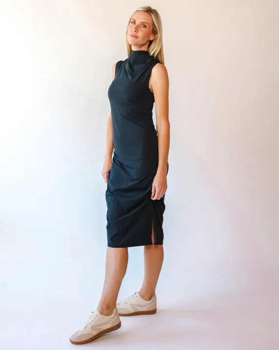 Packable Midi Cowl Dress