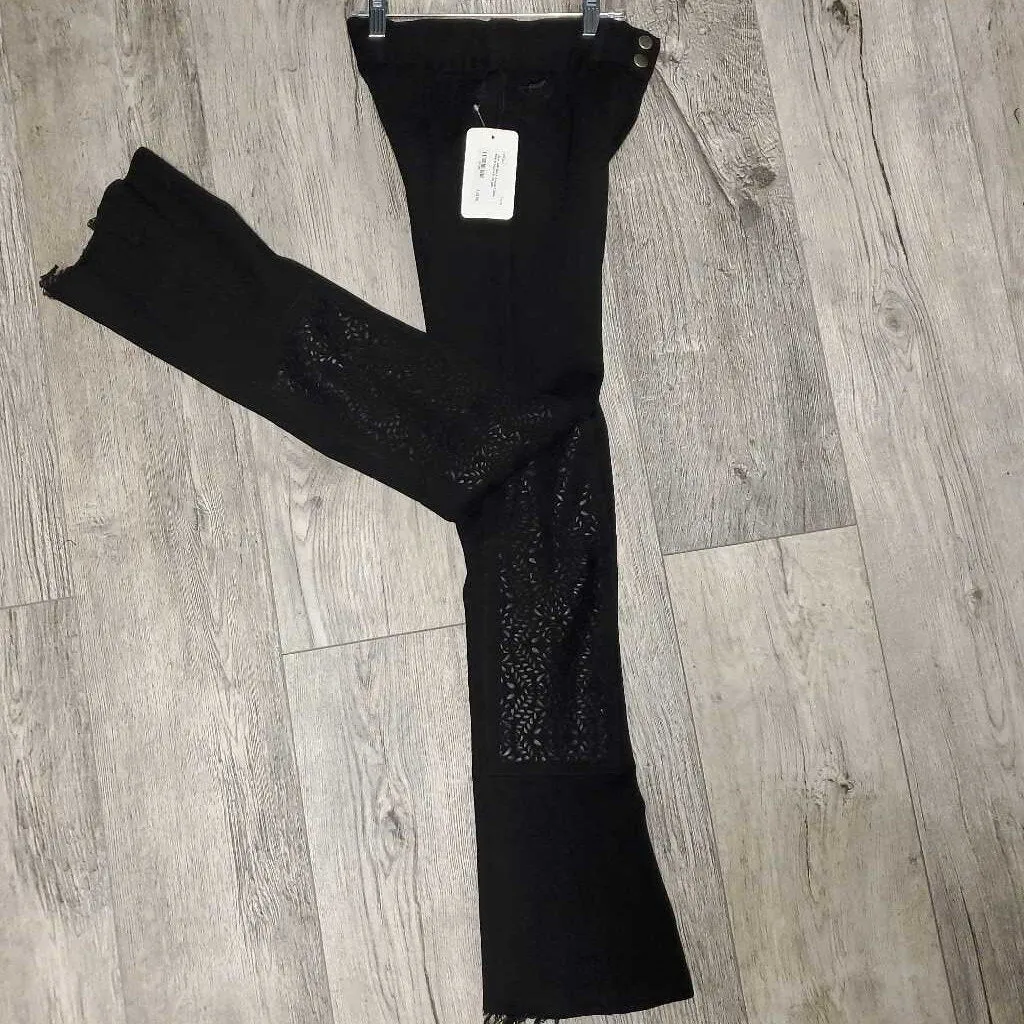 Piper 24R Black Bootcut Jods - hole in leg/wear on bell